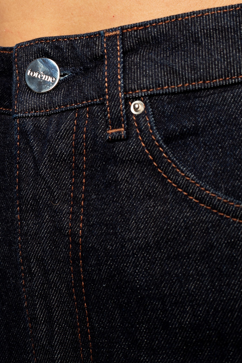 Navy blue 'Barrel' jeans with logo TOTEME - Vitkac GB